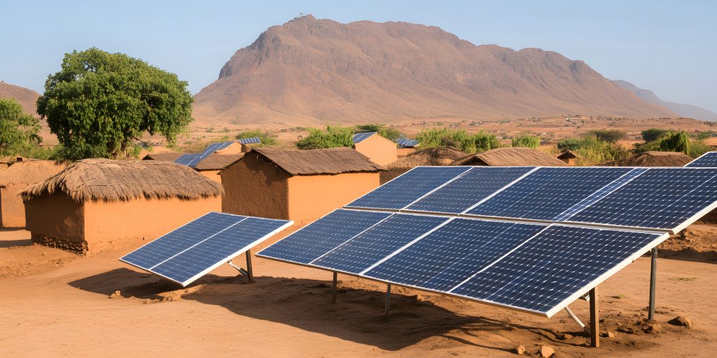 Solar Systems for Missions example village